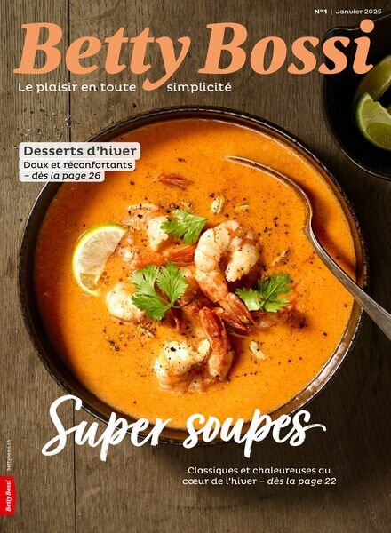 Betty Bossi edition francaise – Janvier 2025 Cover