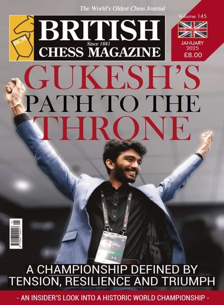 British Chess Magazine – January 2025 Cover