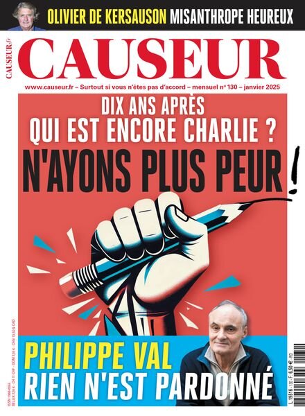 Causeur – Janvier 2025 Cover