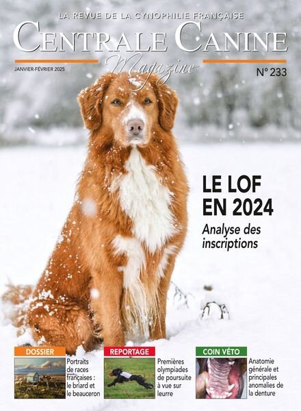 Centrale Canine Magazine – Janvier-Fevrier 2025 Cover