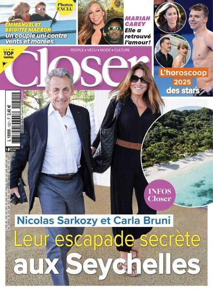 Closer France – 3 Janvier 2025 Cover