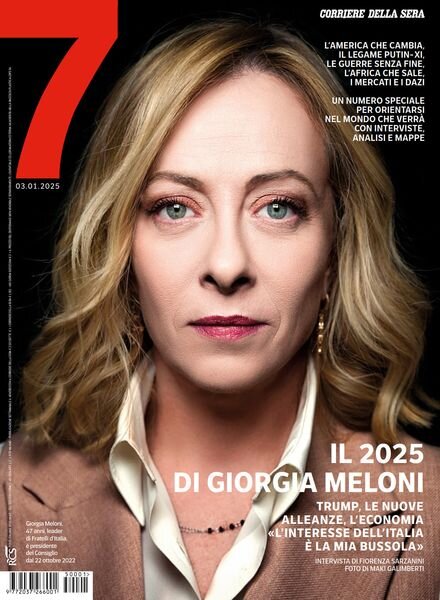 Corriere della Sera Sette – 3 Gennaio 2025 Cover