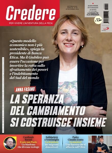 Credere – 29 Dicembre 2024 Cover