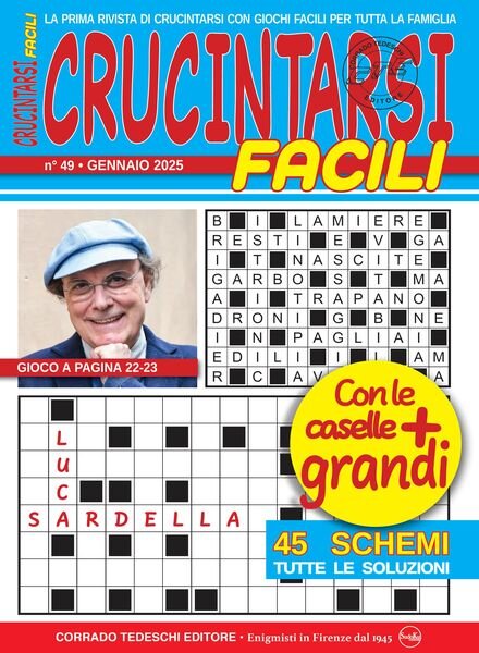 Crucintarsi Facili – Gennaio 2025 Cover