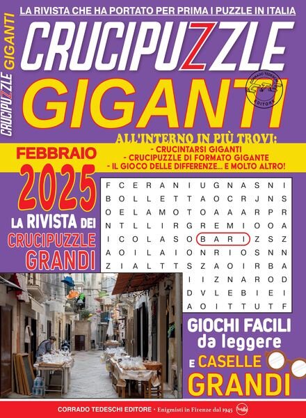 Crucipuzzle Giganti – Febbraio 2025 Cover