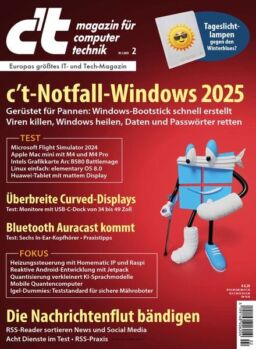 c’t Magazin fur Computertechnik – 09 Januar 2025