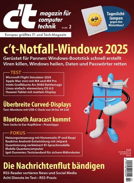 c’t Magazin fur Computertechnik – 09 Januar 2025 Cover