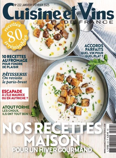 Cuisine et Vins de France – Janvier-Fevrier 2025 Cover