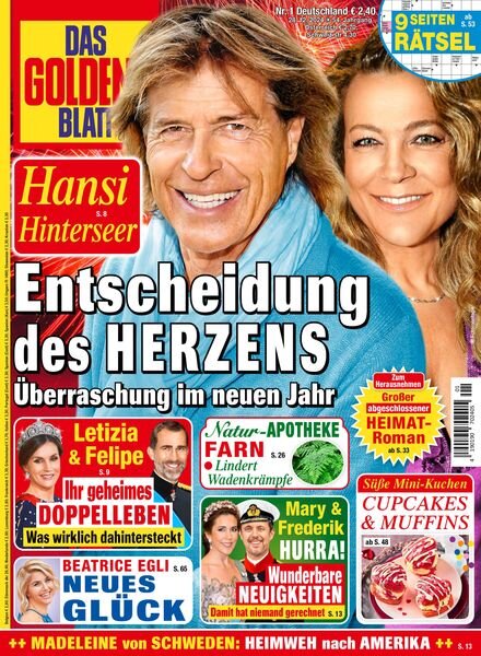 Das Goldene Blatt – 28 Dezember 2024 Cover