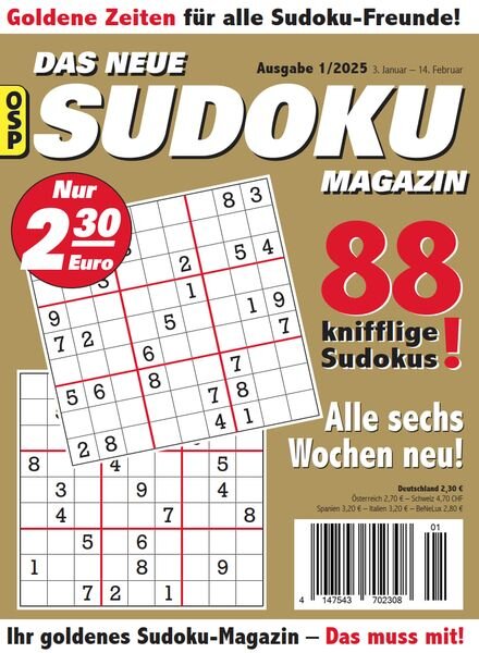 Das Neue Sudoku – Nr 1 2025 Cover