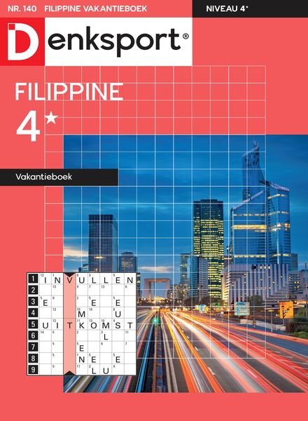 Denksport Filippine 4 Vakantieboek – 9 Januari 2025 Cover