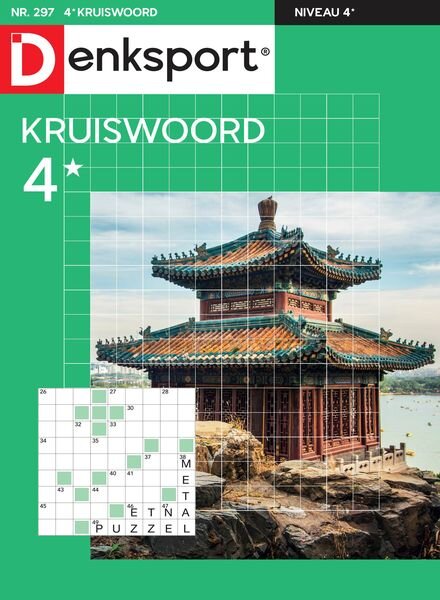 Denksport Kruiswoord 4 – 9 Januari 2025 Cover