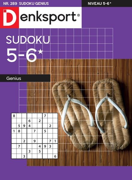 Denksport Sudoku 5-6 genius – 16 Januari 2025 Cover