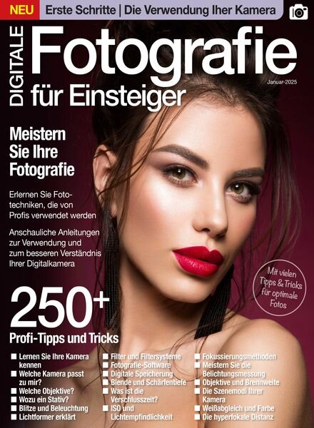 Digitale Fotografie fur Einsteiger – Januar 2025 Cover