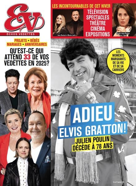 echos Vedettes – 11 Janvier 2025 Cover