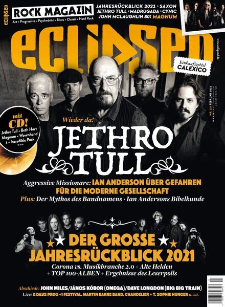 eclipsed Rock-Magazin – Februar 2022 Cover