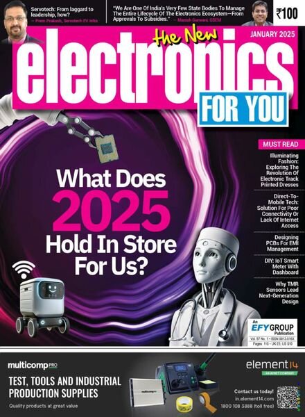 Electronics For You – January 2025 Cover