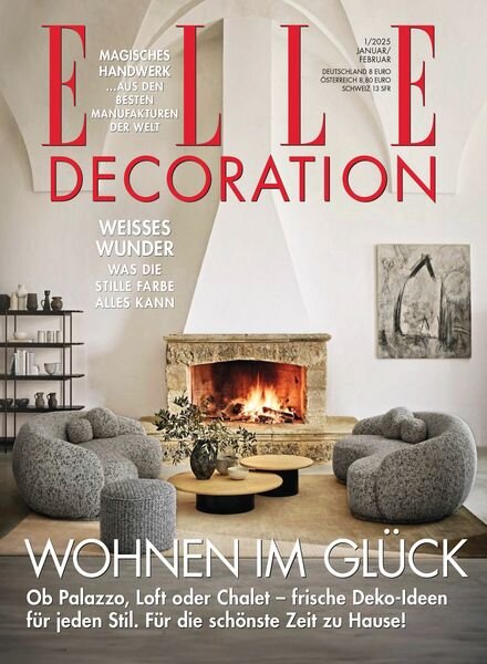 Elle Decoration Germany – Januar 2025 Cover
