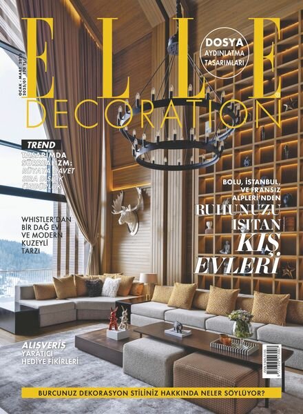 Elle Decoration Turkiye – Aralik 2024 Cover