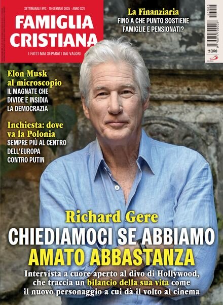 Famiglia Cristiana – 19 Gennaio 2025 Cover