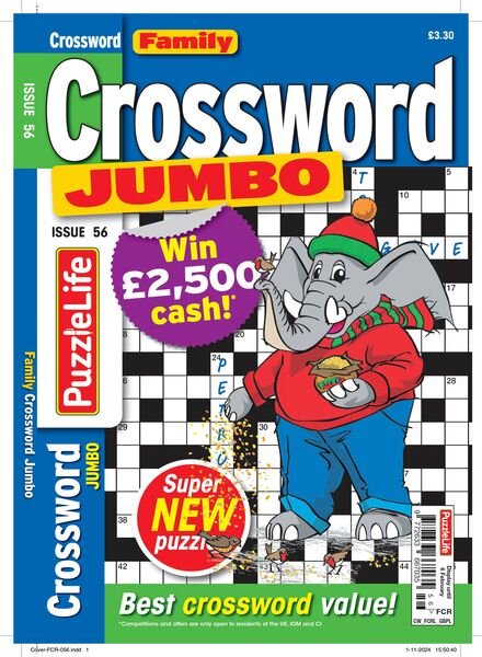 Family Crossword Jumbo – January 2025 Cover