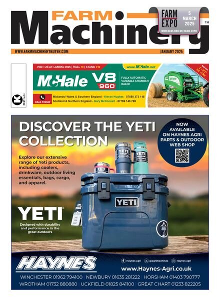 Farm Machinery – January 2025 Cover