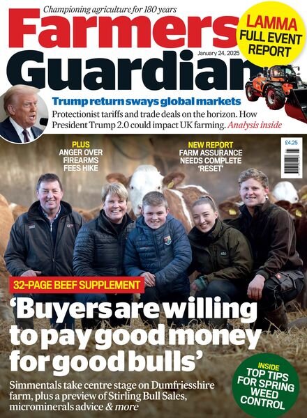 Farmers Guardian – 24 January 2025 Cover
