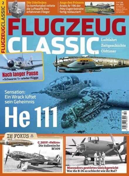 Flugzeug Classic – Februar 2025 Cover
