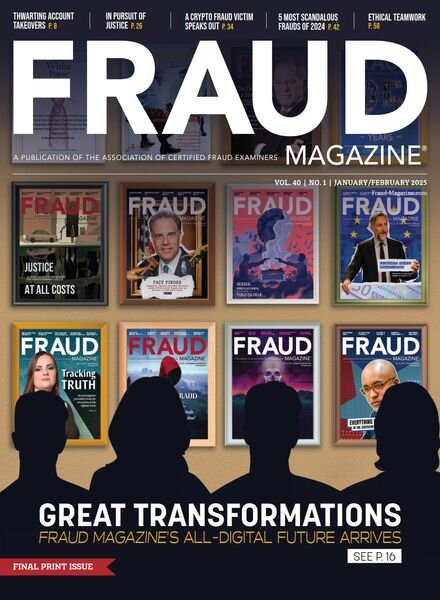 Fraud Magazine – January-February 2025 Cover
