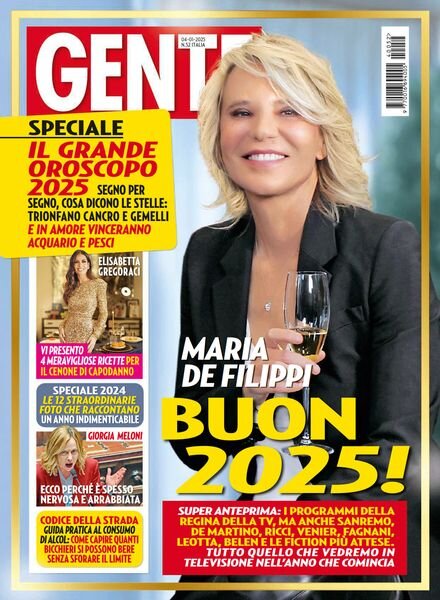 Gente Italia – 4 Gennaio 2025 Cover