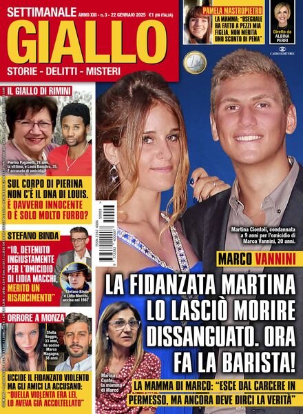 Giallo – 22 Gennaio 2025 Cover