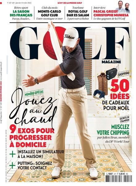 Golf Magazine France – Janvier-Fevrier 2025 Cover