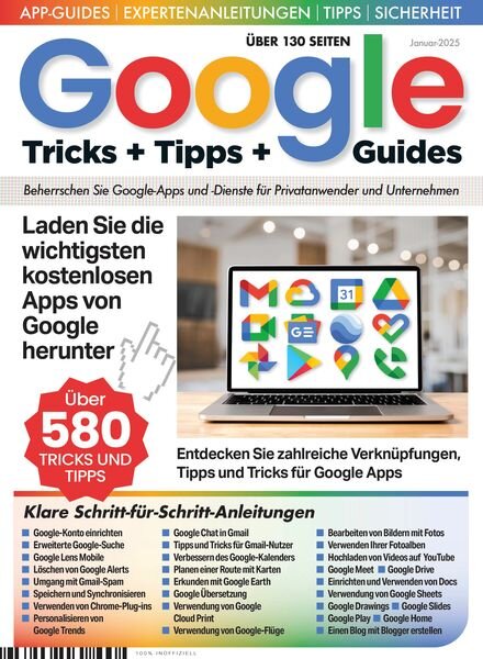 Google Tricks Tipps und Guides – Januar 2025 Cover