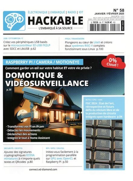 Hackable Magazine – Janvier-Fevrier 2025 Cover