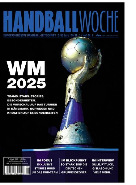 Handballwoche – 7 Januar 2025 Cover