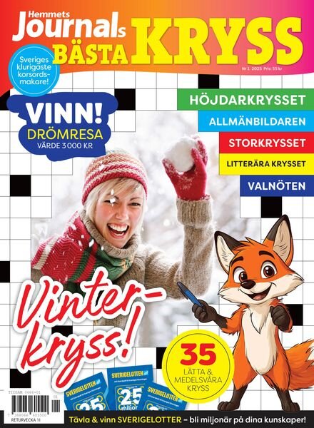 Hemmets Journals Basta Kryss – 15 Januari 2025 Cover