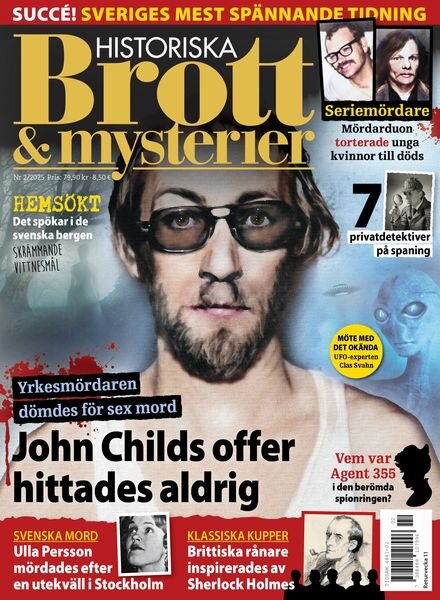Historiska Brott & Mysterier – 22 Januari 2025 Cover