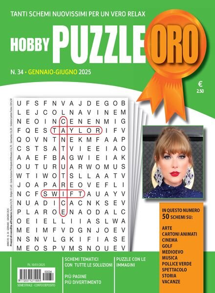 Hobby Puzzle – Gennaio-Giugno 2025 Cover