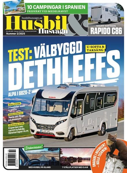 Husbil & Husvagn – Januari 2025 Cover