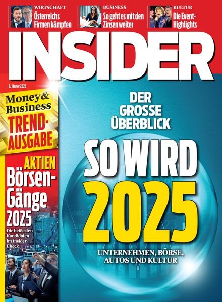 Insider Austria – 8 Januar 2025 Cover