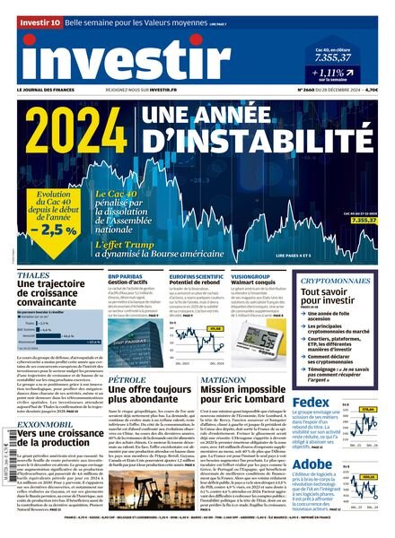 Investir – 28 Decembre 2024 Cover