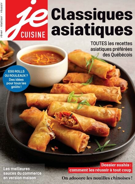 Je Cuisine – Vol 20 N 7 2025 Cover