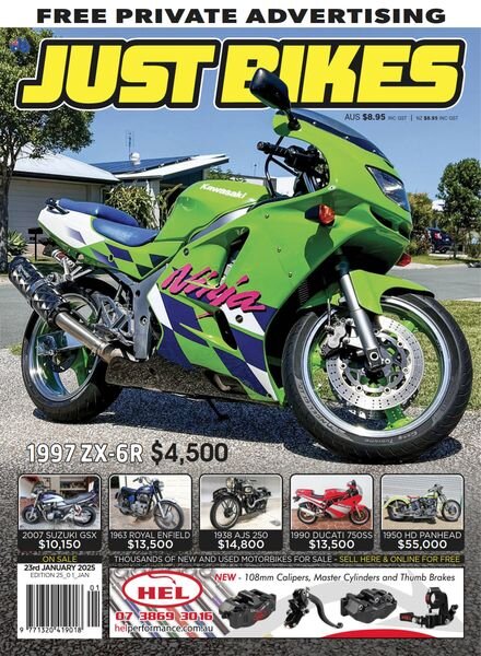 Just Bikes – January 2025 Cover