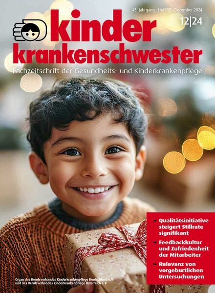 Kinderkrankenschwester – Dezember 2024 Cover