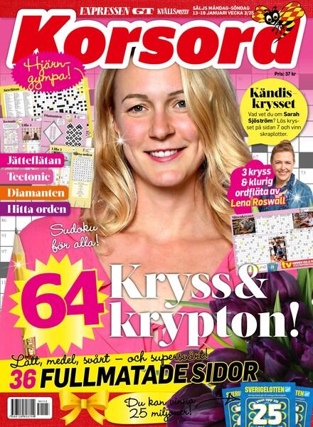 Korsord – 13 Januari 2025 Cover