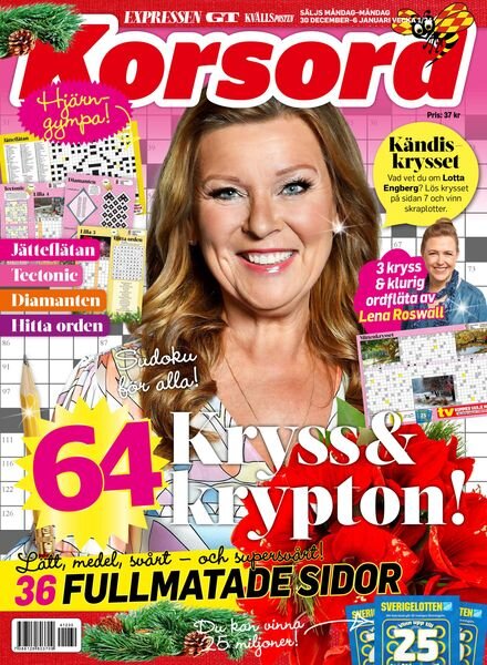 Korsord – 30 December 2024 Cover