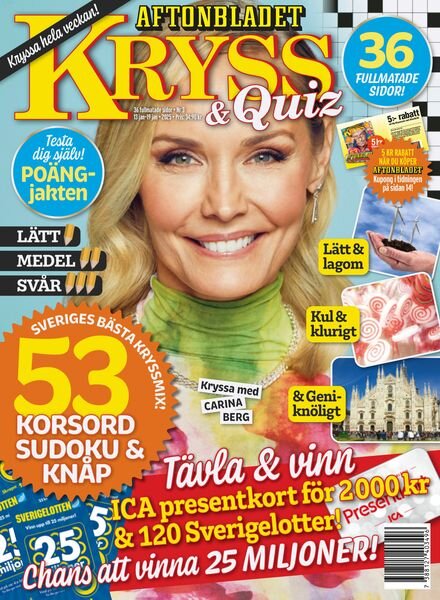 Kryss & Quiz – 13 Januari 2025 Cover