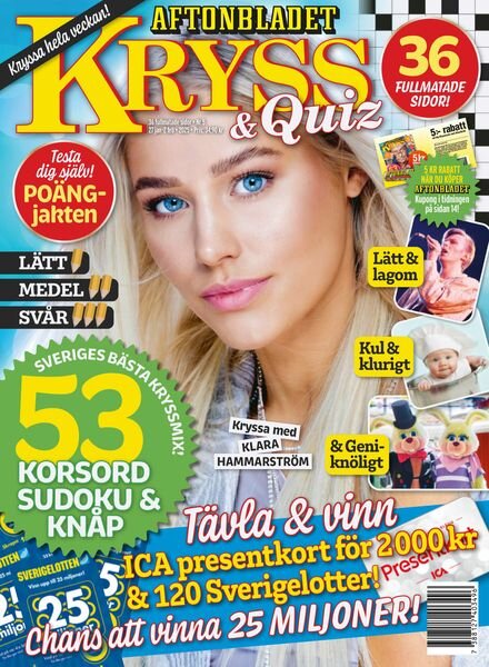 Kryss & Quiz – 27 Januari 2025 Cover