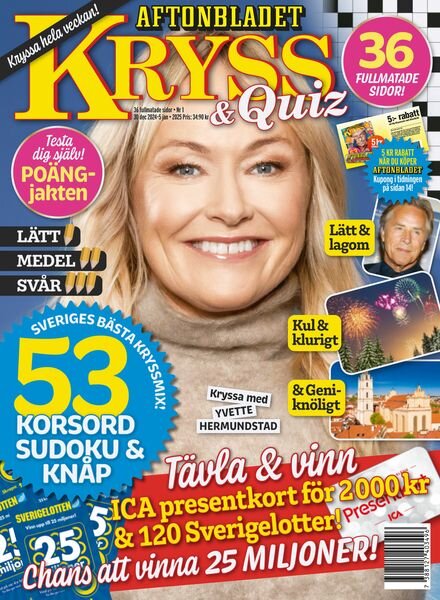 Kryss & Quiz – 30 December 2024 Cover