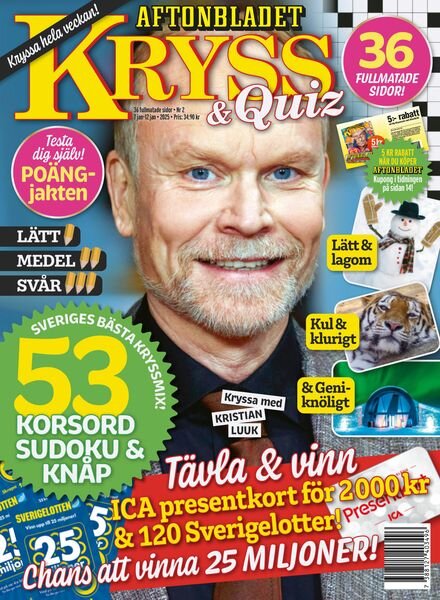 Kryss & Quiz – 7 Januari 2025 Cover